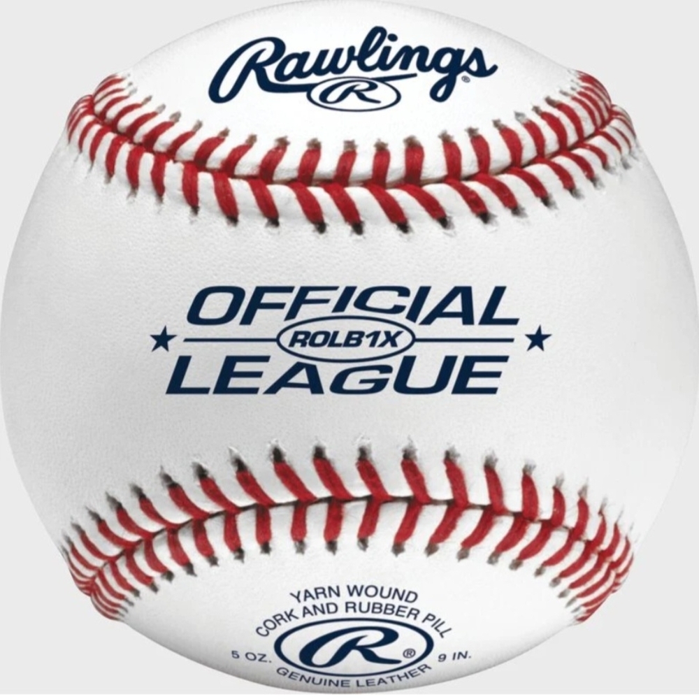 Rawlings Official League Baseball with Red Stitching